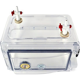 Bel-Art Products 420751002 Bel-Art Secador Polystyrene Mini Gas-Purge Desiccator Cabinet, 0.3 cu. ft. image.