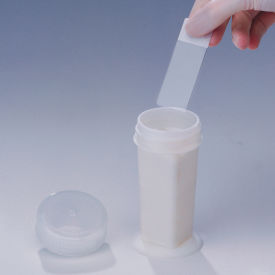 Bel-Art Products 442081000 Bel-Art Coplin Staining Jar, 10 Slide Capacity, 5.3cm D Opening, Plastic image.