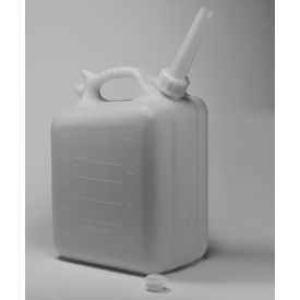 Bel-Art Products 109360000 Bel-Art Polyethylene Jerrican, 10 Liters (2.5 Gallons), Screw Cap, 3/4" I.D. Spout image.