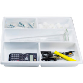 Bel-Art Products 186540000 SP Bel-Art Lab Drawer 5 Compartment Tray, 4 Short 1 Long, 14 x 17 1/2 x 2 1/4" image.