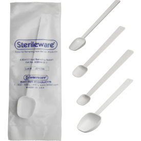 Bel-Art Products 369441010 SP Bel-Art Sterileware Double Bagged Long Handle Sampling Spoons, 4.93ml (1tsp) image.