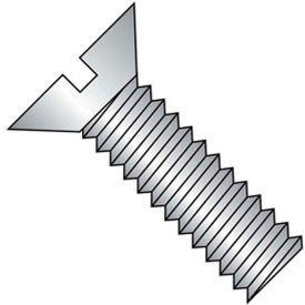 1/4-20 x 2" Machine Screw - Flat Head - Slotted - Steel - Zinc CR+3 - FT Pack of 100 