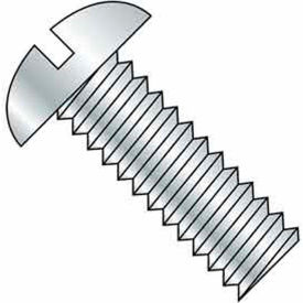 1/4-20 x 1/2" Machine Screw - Round Head - Slotted - Steel - Zinc CR+3 - FT Pack of 100 