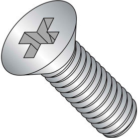 Brighton-Best 663069 Machine Screw - M4 x 0.7 x 6mm - Phillips Flat Head - Class 4.8 - Steel - Zinc - DIN 965A - 1000 Pk image.