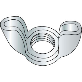 Brighton-Best 863564 Wing Nut - Stamped - 1/4-20 - Type D - Style 1 - Low Carbon Steel - Zinc CR+3 - UNC - 100 Pk image.