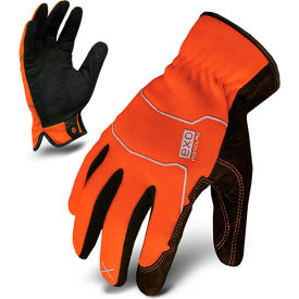 Brighton-Best EXO2-HSO-05-XL Ironclad® EXO2-HSO-05-XL Hi-Vis Utility Safety Gloves, Slip-On, Orange, 1 Pair, XL image.