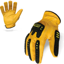 Brighton-Best ILD-IMPC5-05-XL Ironclad® ILD-IMPC5-05-XL Ultimate 360 Impact Leather Gloves, Cut A3, Yellow, 1 Pair, XL image.