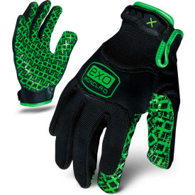 Ironclad EXO2-MGG-04-L EXO Motor Grip Gloves, 1 Pair, Black/Green, Large
