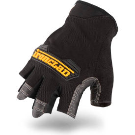 Ironclad MFI2-02-S Mach 5 Fingerless Gloves, 1 Pair, Black , Small
