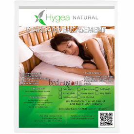 Bed Bug 911 Corp. STD-1003 Hygea Natural Standard Allergen & Bed Bug Proof Mattress Cover - Full Size STD-1003 image.