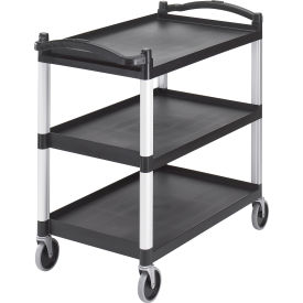 Cambro BC340KD110 - Service Cart Three Shelves Black BC340KD110