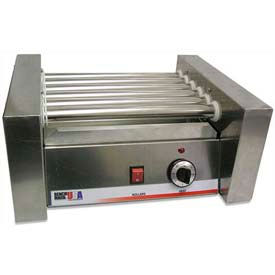 Winco  Dwl Industries Co. 62010 Benchmark USA 62010, Hot Dog Roller Grills, Stainless Steel, 10 Hot Dogs, 120 Volt image.
