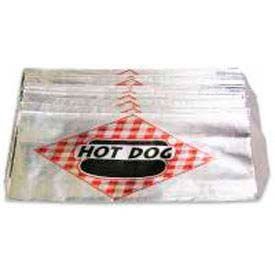 Winco  Dwl Industries Co. 68002 Benchmark USA 68002, Hot Dog Bags, Foil, 1,000/Case image.