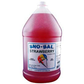 Winco  Dwl Industries Co. 72006CS Snow Cone Syrups - Strawberry image.