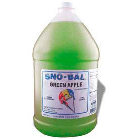 Winco  Dwl Industries Co. 72009CS Snow Cone Syrups - Green Apple image.