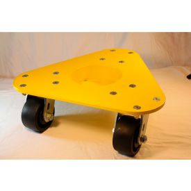 Bond Casters & Wheels 4200 DOLLY/GFPO Bond® Steel Triangular Cup Dolly 4200 - Thermoplastic Wheels - 1500 Lb. Capacity image.
