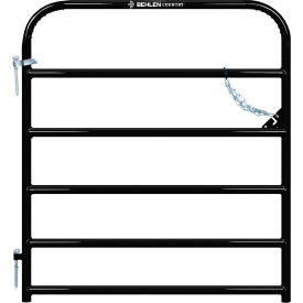 Behlen Country 4 Heritage Round Corner Gate 1-5/8" Tube Black 