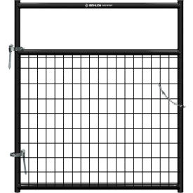 Behlen Country 4 Painted Frontier Square Corner Gate 1-5/8" Medium Duty Wire-Filled Black 