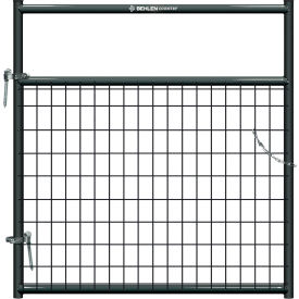 Behlen Country 4 Painted Frontier Square Corner Gate 1-5/8" Medium Duty Wire-Filled Gray 