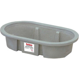 Poly Stock Tank 52110047GT 2x1x4 Shallow Round End 50 Gallon Behlen Country Poly Stock Tank 52110047GT 2x1x4 Shallow Round End 50 Gallon
