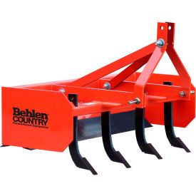 Behlen Mfg. 80111000ORG 4 Box Blade Tractor Attachment 80111000 Category 1 Pins; Category 0 Spacing image.