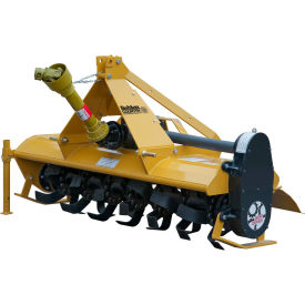 Behlen Mfg. 80118050YEL 5 Gear Driven Rotary Tiller Implement 80118050 with Adjustable Feet Category 1 image.