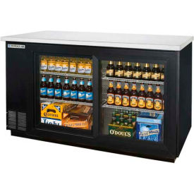 Beverage-Air BB58HC-1-GS-B Sliding Glass Door Back Bar Refrigerator BB-GSY Series - BB58HC-1-GS-B image.