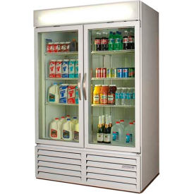 Beverage-Air MMR49HC-1-B Beverage Air®  Two Door Glass Door Merchandiser Refrigerator, 52"W - MMR49HC-1-B image.