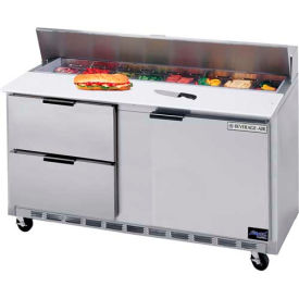 Beverage-Air SPED60HC-16C-4 Food Prep Tables SPED60 Elite Series Cutting Top w/ Drawers, 60"W - SPED60HC-16C-4 image.