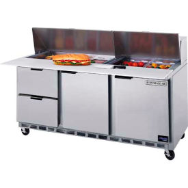 Beverage-Air SPED72HC-08C-2 Food Prep Tables SPED72 Elite Series Cutting Top w/ Drawers, 72"W - SPED72HC-08C-2 image.