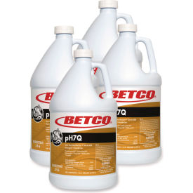 Betco® pH7Q Dual Neutral Disinfectant Cleaner Lemon Scent 1 Gallon Capacity Bottle 4/Carton