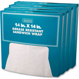 Bagcraft™ Grease Resistant Paper Wraps and Liners 14"L x 14"W White Pack of 4000