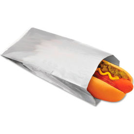 Bagcraft™ Foil Single Serve Bags 3-1/2"W x 1-1/2"D x 8-1/2"H Silver Pack of 1000