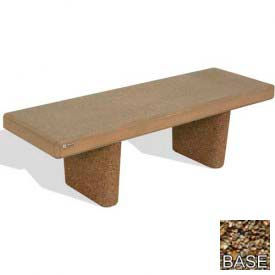 48" Heavy Duty Flat Bench, Tan River Rock view 2