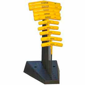Set 10 Hex T-handles 9" Length 3/32"-3/8" with Stand view 2