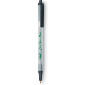 Bic® Ecolutions Clic Stic Retractable Ball Pen Medium Black Ink Dozen