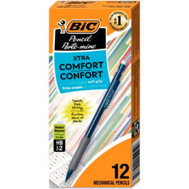 Bic® Matic Grip Mechanical Pencil Rubber Grip Non-Refillable 0.7mm Assorted Dozen