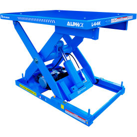 Bishamon Alpha L44K Single Scissor Lift Table Foot Operated 4400 lb. Cap. 43" Dia. 1PH 230V 