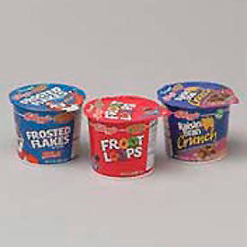 Keebler Company KEB01246 Kelloggs® Froot Loops Cereal Cups, Single Serve 1.5 Oz Cup, 6/Pack image.