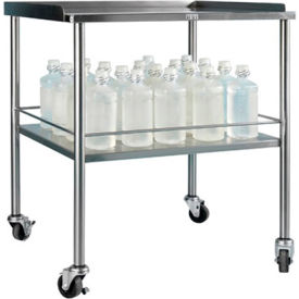 Blickman, Inc, 113026000 Blickman Howard Stainless Steel Mobile Instrument Table, 30"W x 26"D image.