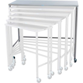 Blickman, Inc, 137822000 Blickman Stainless Steel Nesting Mobile Instrument Table, 48"W x 24"D image.