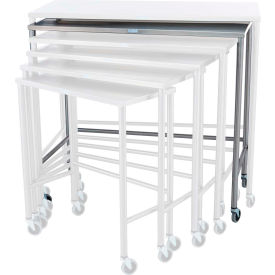 Blickman, Inc, 137823000 Blickman Stainless Steel Nesting Mobile Instrument Table, 44"W x 22"D image.