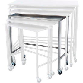 Blickman, Inc, 137825000 Blickman Stainless Steel Nesting Mobile Instrument Table, 36"W x 18"D image.