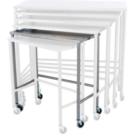 Blickman, Inc, 137826000 Blickman Stainless Steel Nesting Mobile Instrument Table, 32"W x 16"D image.