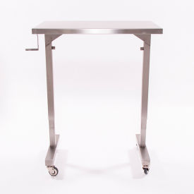 Blickman, Inc, 157892000 Blickman Stainless Steel Mobile Instrument Table, 36 x 20", Adjustable Height image.
