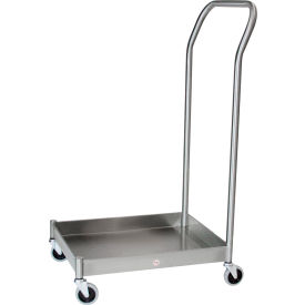 Blickman, Inc, 1018862300 Blickman EZ Stacking Stool Dolly, Stainless Steel, 21-1/2"W x 16-1/2"L x 39"H image.