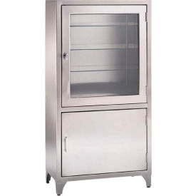 Blickman, Inc, 1517953000 Blickman 7953SS Kay Stainless Steel Freestanding Medical Storage Cabinet image.