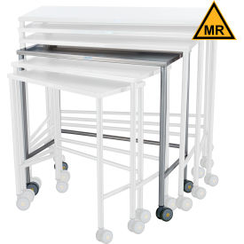 Blickman, Inc, 197825100 Blickman MRI Safe Stainless Steel Mobile Instrument Table, 36 x 18" image.