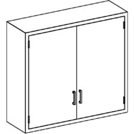 Blickman, Inc, 2020235000 Blickman B35LS Stainless Steel Wall Cabinet with Double Solid Doors, 2 Shelves, 35"W x 13"D x 30"H image.