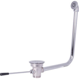 Straight Lever Drain Waste Valve with Overflow, 3-1/2" Sink Opening view 2